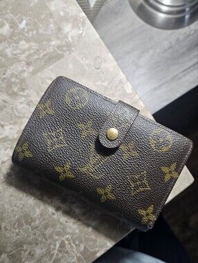 Louis Vuitton Monogram Canvas Small Wallet - Brown & Gold